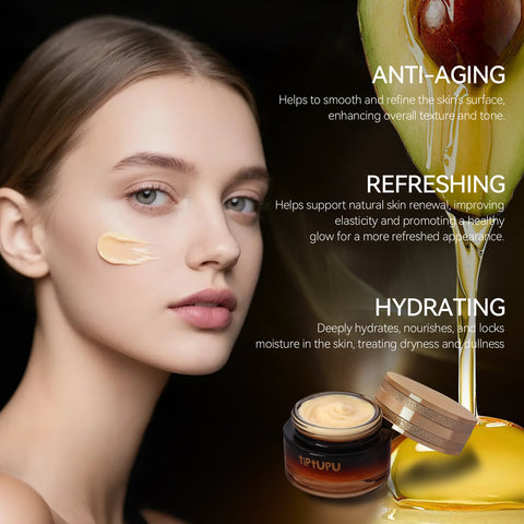 Tiptupu Rapid Wrinkle Repair Retinol Face Cream,Anti-Aging Face Moisturizer,Smooths Wrinkles & Fine Lines,Anti Wrinkle Lotion for Dark Spots,Glycerin & Shea Butter