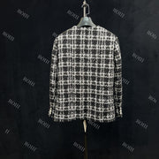 Roiii Plaid Tweed Blazers for Women Y221139