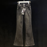 Roiii Womens Casual Denim Jeans Slim Long Pants K6020