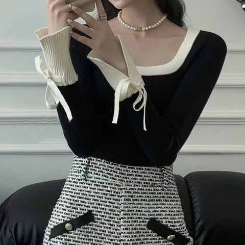 Roiii Womens Winter Long Sleeve Sweater Knit Tops M3016
