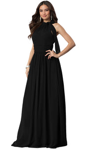 ROIII fashion sexy hanging neck floor-length long party dresses