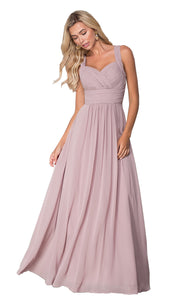 Women Sleeveless Lace Chiffon A Line Maxi Dress Formal Evening Cocktail Bridal Skirt