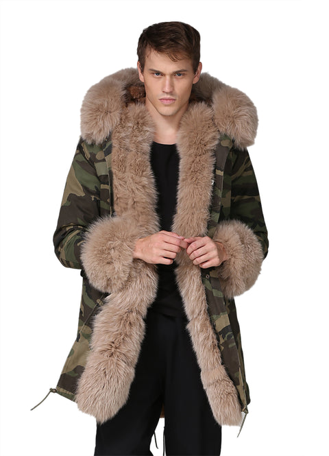 Long Thicken Fur Coat Man Jacket