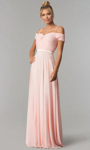 Roiii Strapless Strap One-word Collar Pink Cocktail Evening Party Prom Dress