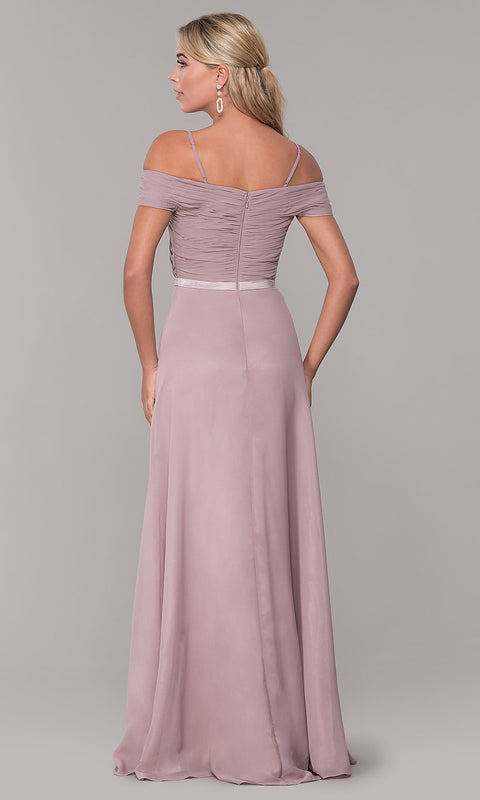 Roiii Strapless Strap One-word Collar Light Purple Cocktail Evening Party Prom Dress