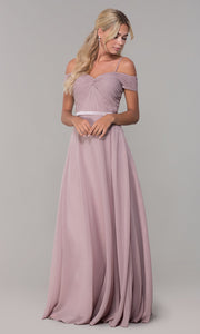 Roiii Strapless Strap One-word Collar Light Purple Cocktail Evening Party Prom Dress