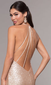 Roiii sexy backless deep v-neck shoulder-straps sequin floor-length party long dresses