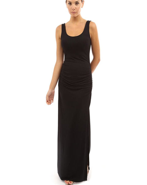 Roiii Womens Casual Sleeveless Long Maxi Dress Bodycon Top Summer Beach Walking Dresses Black Plus Size Clearance 70% Discount !